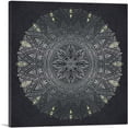 thumbnail image 1 of ARTCANVAS Art Deco Mosaic Design on Black Canvas Art Print - Size: 18" x 18" (0.75" Deep), 1 of 9