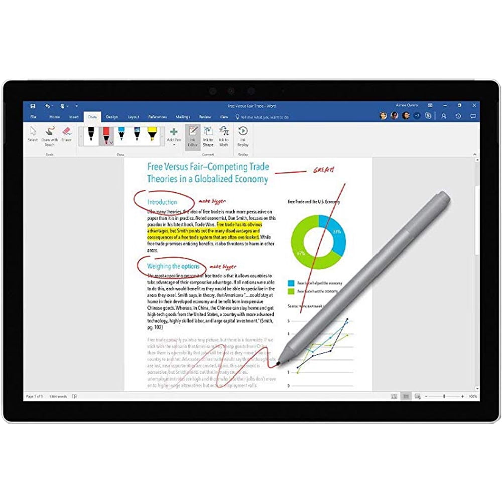 Microsoft Surface Pen, Active Stylus, Bluetooth 4.0