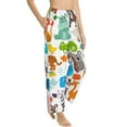 thumbnail image 6 of Salouo Animals Print Women's Pajama Pants Casual Loose Sweatpants PJs Flowy Pants Drawstring Palazzo for Women Wide Leg Pants Lounge Pajama -X-Large, 6 of 8