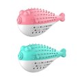 thumbnail image 1 of 2Pcs Cat Toy Silicone Catnip Toy Pufferfish Shape, 1 of 1