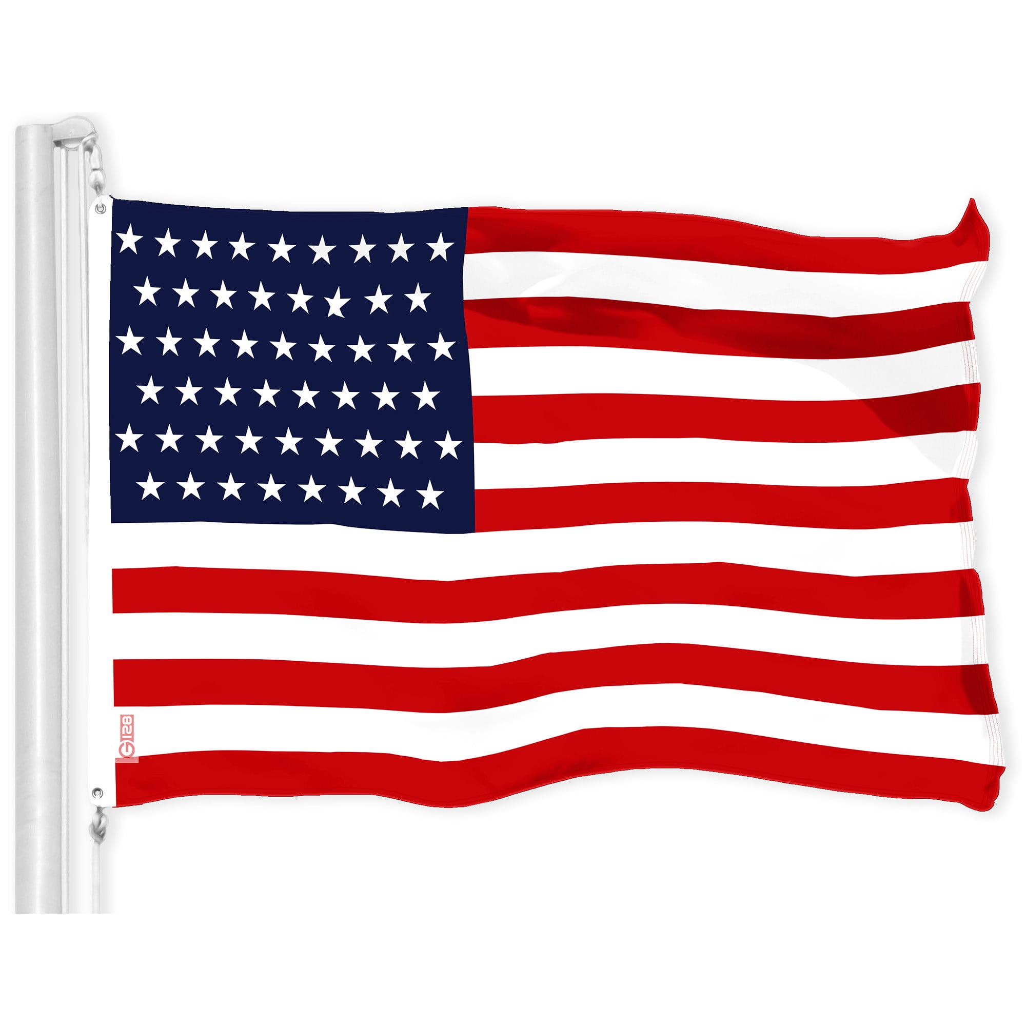 G128 American Flag, 3x5 ft, Printed 150D Polyester, Stars