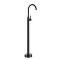 thumbnail image 2 of Boyel Living Single Handle Bath Tub Filler Faucet Freestanding Floor Mount Bathroom Bathtub Tub Spout and Water Supply Lines in Matte Black, 2 of 10