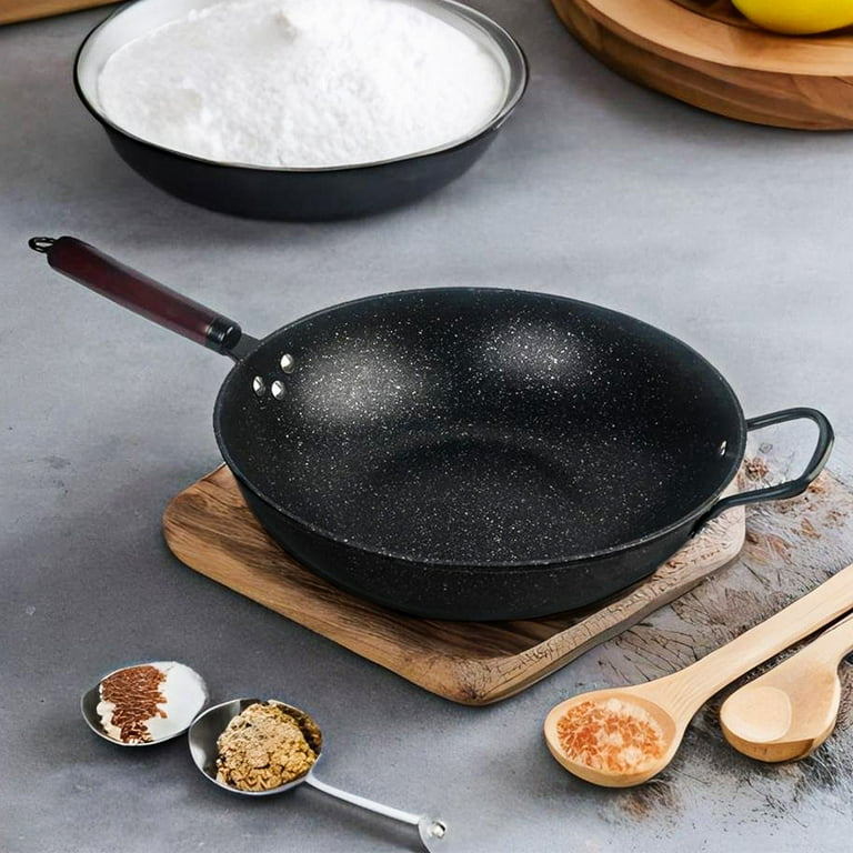 12.5 Inch Cast Iron Wok, Chef Collection