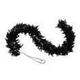 thumbnail image 2 of 6Ft Black Halloween Norfolk Pine Garland - Realistic Gothic Faux Garland Mantle Decoration, Black Artificial Hanging Vine Twigs for Door Fireplace Mantle Stairs Holiday Home Party Decoration, 2 of 7