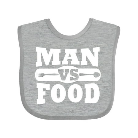 

Inktastic Man vs Food Gift Baby Boy or Baby Girl Bib