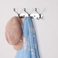 thumbnail image 6 of REGALWOVEN 10" Dual 3 Hooks Coat Rack Wall Hooks Coat Hooks Silver Tone,Plating, 6 of 6