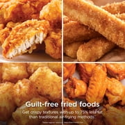 Ninja Air Fryer Pro XL 5-Qt, 3-in-1, 400°F Air Crisp Technology, Nonstick Crisper Plate, AF140WMWH White
