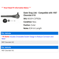 thumbnail image 2 of Outer Drag Link - Compatible with 1987 Chevy V10, 2 of 2