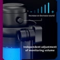 thumbnail image 2 of Graflsoa ME6P Black RGB USB Microphone with Cardioid Pickup, Adjustable Volume, Mute, Plug & Play, Monitoring for Video Calls, Singing, Mobile Streaming, 2 of 6