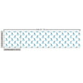 thumbnail image 2 of Ambesonne Blue Nautical Fabric by the Yard Upholstery, Geometric Boats Flags, 1 Yard, Blue Paprika and White, 2 of 4