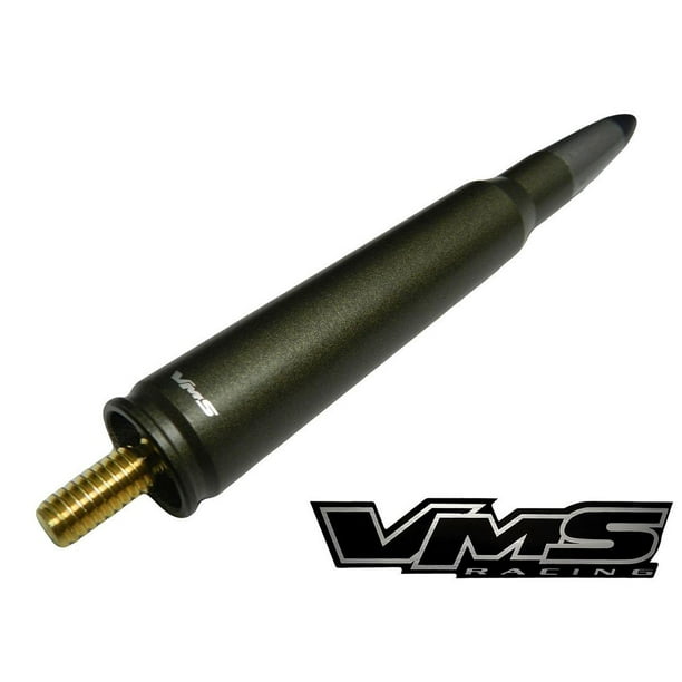 50 Cal Caliber BRONZE SILVER BLACK Tip BULLET ANTENNA in Heavy Gauge
