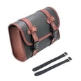 thumbnail image 1 of Baohd Durable Motorbike Saddle Bag PU Leather Large Capacity Convenient And Practical Wear Resistant Black+Brown, 1 of 6
