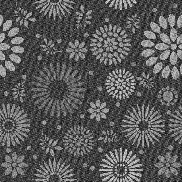 Ahgly Company Tapis d'Intérieur Lavable en Machine Carré Gris Transitionnel, 4 Pieds Carré