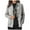Gray, variant on IROINNID Women's Short Woolen Coat Solid Color Long Sleeve Loose Casual Pockets Casual Coat Cardigan , Black