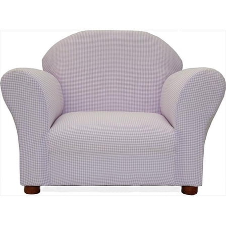Fantasy Furniture CR12 Fantasy Furniture Roundy Chair Lavander Ghingham