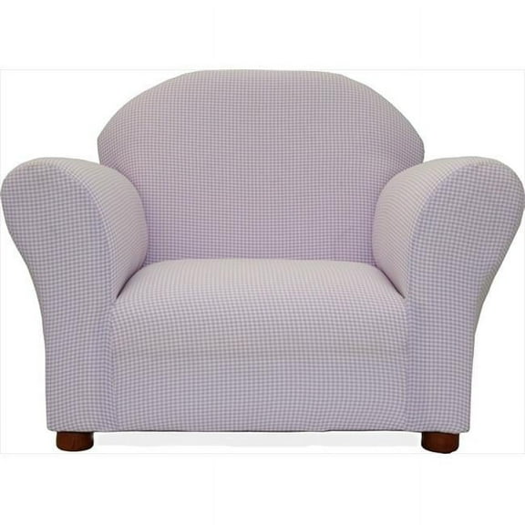 Fantasy Furniture CR12 Fantasy Furniture Roundy Chair Lavander Ghingham
