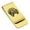 Gold, variant on Stainless Steel Tribal Aries Zodiac (Ram) Classic Slim Money Clip Credit Card Holder