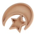 thumbnail image 3 of Eid Wooden Tray, Cute Shape Eid Wooden Dessert Tray Multifunctional Star Moon Design  For Home, 3 of 8
