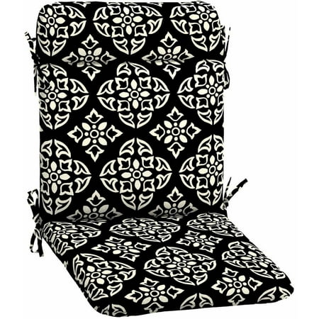 Patio Furniture Pads Better Homes & Gardens Black and White Medallion Outdoor Patio Wrought Iron Chair Pad, 21