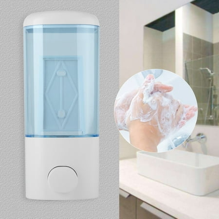 - 400ml Bathroom Hotel Wall Mounted Plastic Soap Liquid Shampoo Lotion Manual Dispenser, Wall Soap Dispenser,Soap Lotion Dispenser