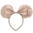 thumbnail image 1 of Diadema con orejas de Mickey de dibujos animados para adultos y niños, diadema con lentejuelas, lazo grande, diadema de conejo de animal, 1 of 6