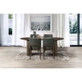 thumbnail image 3 of New Classic Furniture Kody 5-Piece Wood Oval Dining Table Set in Walnut/Green, 3 of 10