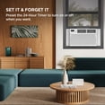 thumbnail image 6 of TCL 10,000 BTU Smart Window Air Conditioner (White) - 3-in-1 AC, Fan & Dehumidifier, App, Voice, & Remote Control, Sleep Mode, Eco Mode, 24-Hour Timer, Cools up to 450 sq ft - W10W92-4I, 6 of 18