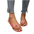 thumbnail image 4 of Sandalias de mujer Sandalias de moda de verano Zapatillas planas Chanclas Sandalias de playa con punta abierta Wmkox8yii  ytu10241, 4 of 8