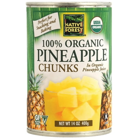Native Forest Organic Chunks - Pineapple - Case Of 6 - 14 Oz