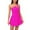 Hot Pink, variant on VBVC One Shoulder One Piece Swimsuit for Women Tummy Control Bathing Suits Suspender Swim Skirt