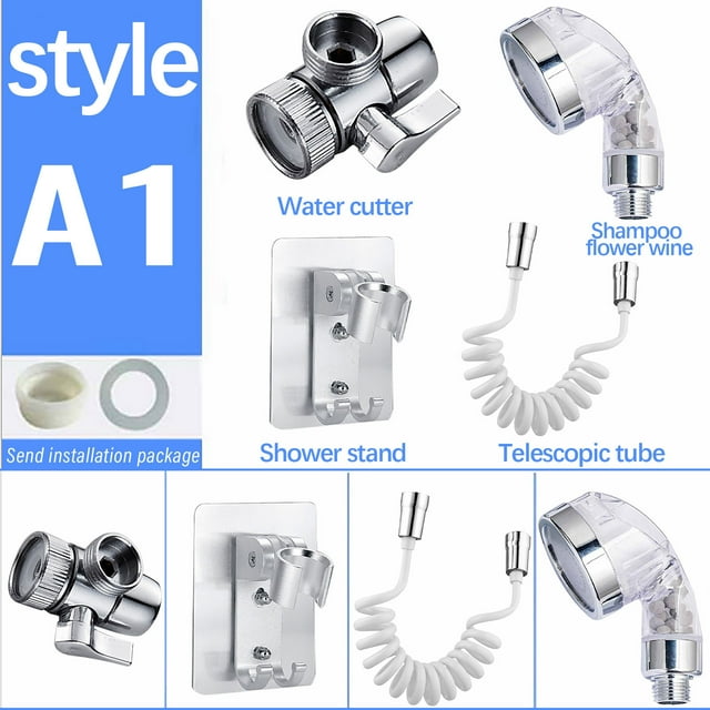 Leutsin Bathroom Sink, Manual Dispenser, Spray Mixer, Sprayer Set - hand shower