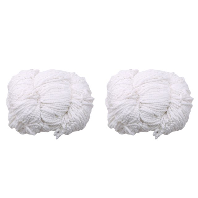 2X Soccer Goal Net Football Training Nets, Post Not Included,Bouncy,3x2M,Rope Diameter is About 0.5cm,2 x soccer net,White