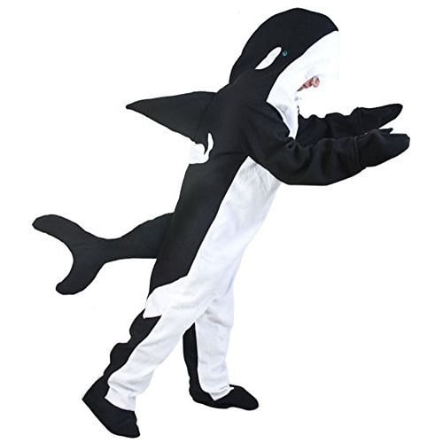 Rasta Imposta Killer Whale Men's Fancy-Dress Costume with Sleeveless Bodysuit for Adults, Size 40-46