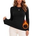 thumbnail image 2 of Jamicy Long Sleeve Shirts for Women Fashion Solid Color Winter Base Underwear Top Layering Undershirt Y2k Basic Tees 2026, 2 of 9