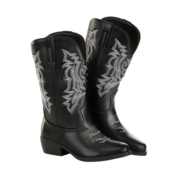 Women's Classic Black Cowgirl Boots
