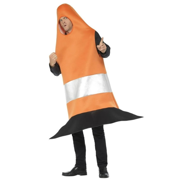 Traffic Cone Costume Adult Orange Tabard Traffic Cone Costume Adult Orange Tabard