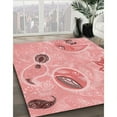 thumbnail image 2 of Ahgly Company Indoor Rectangle Patterned Baby Pink Area Rugs, 7' x 9', 2 of 6