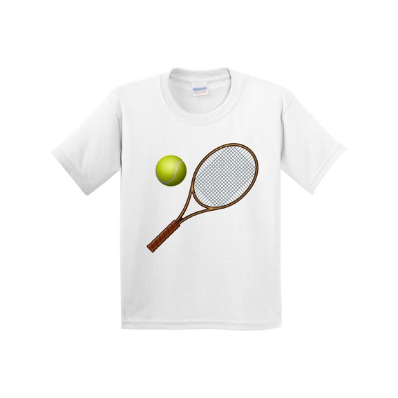 Inktastic Tennis Racket Ball Youth T-Shirt