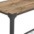 thumbnail image 4 of Manor Park Angle Iron Rustic Wood Entry Console Table, Barnwood, 4 of 16