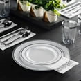 thumbnail image 3 of Munfix Premium Heavy Duty Party Plates, Plastic White,10.25" & 7.5", 100 Count, 3 of 4
