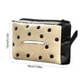 thumbnail image 3 of Fiudx Porta Pañuelos para Coche, Organizador con Bonito Diseño Moteado, Práctico Dispensador para El Asiento Trasero, Accesorio Duradero y de Calidad, Ideal para La Decoración Del Coche, Regalo Ideal, 3 of 6