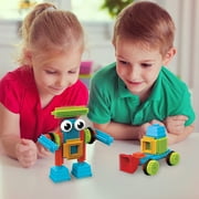 PicassoTiles 41PCS Hedgehog Block Building Set with Idea Book, STEM/STEAM Educational Construction Toy for Kids Preschool & Kindergarten
