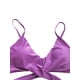 thumbnail image 5 of Sunloudy - Traje de baño de dos piezas para mujer, tops de bikini con tirantes finos de color sólido + bragas de bikini con estampado de leopardo Sunloudy S M L XL XXL, 5 of 9