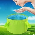 thumbnail image 4 of Whataatahia Baanuse Cubos Plegables, Bolsa De Agua Plegable para Fregadero, para Exteriores, Camping, Jardín, Pesca, Playa, Picnics, 15L Verde, 4 of 4