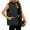 Black, variant on Puffer Vest for Female'S Outerwear Vests Puffy Oversized Quilted Vest Tops Jackets Coat with Pockets Black XL