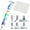 Brilliant Color, variant on Diamond Painting Pen, 5D Diamond Painting Tools, Silver Metal Tips Diamond Painting Pen Kits with 6pcs Stainless Steel Tips for DIY Craft, Comfort Grip and Faster Drilling (Brilliant Colors)