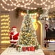 thumbnail image 1 of Costway 150cm Árbol de Navidad Artificial con Luces LED Blancas Cálidas 8 Modos de Iluminación Verde y Blanco, 1 of 10