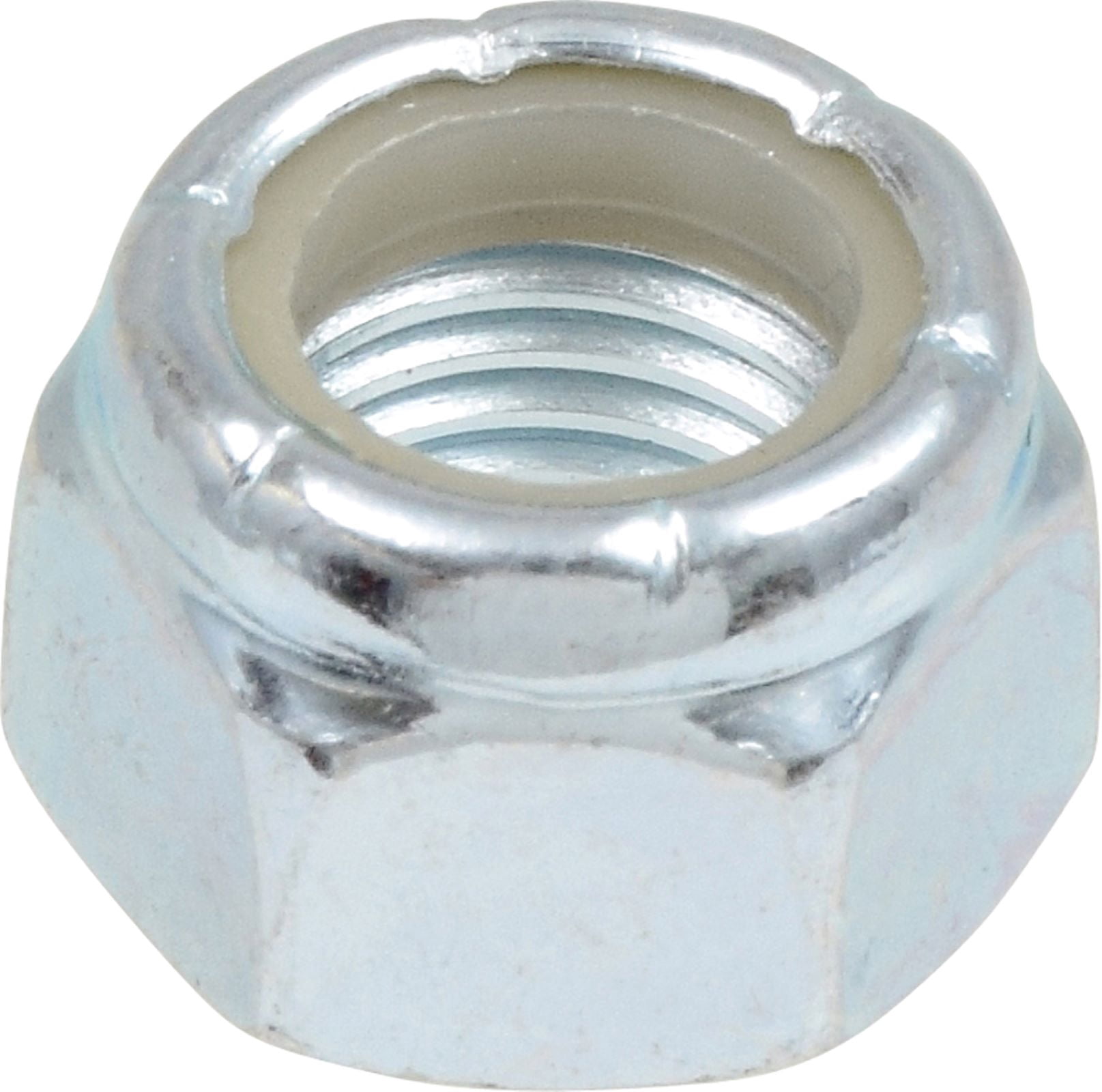 (6 pack) Hillman Metric Stop Nuts, M6-1.00, Steel, Zinc Finish, Silver, 10 pack