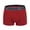 Red, variant on Men's Underwear Boxer Briefs Cotton Under $5 Middle Waist Solid Color Letters Comfortable Breathable Boxers Underwear