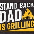 thumbnail image 3 of CafePress - Stand Back Dad Is Grilling Men's Football T Shirt - Mens Football Shirt, 3 of 4
